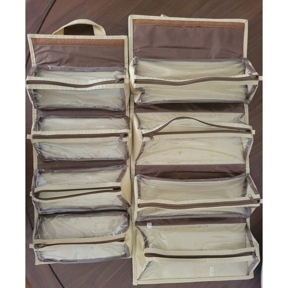 Joy Mangano JM New York Better Beauty Roll Up Detachable Bags Organizer 2 Cases - Picture 5 of 6